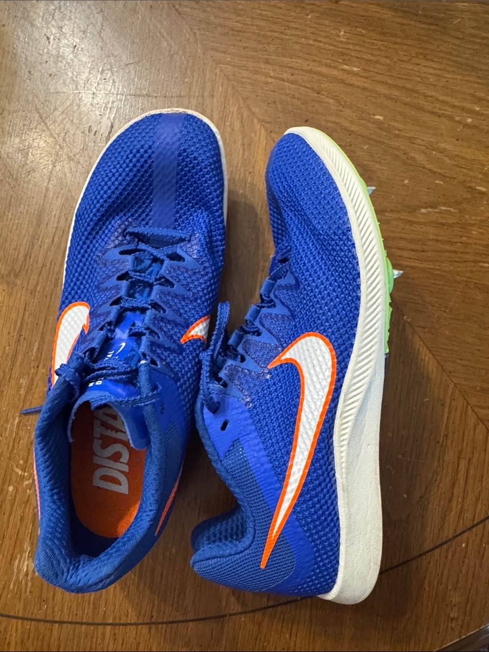 Nike Zoom Rival Distance Track Spikes Running Sz 40 EU Men 7 women 8.5 NoKey EUC